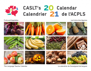 Couverture Calendrier 2021 de l’enseignant de langues de l’ACPLS