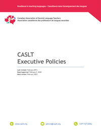 cover CASLT Executive Policies