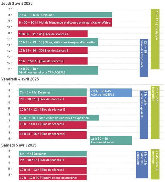 Horaire LSF 2025
